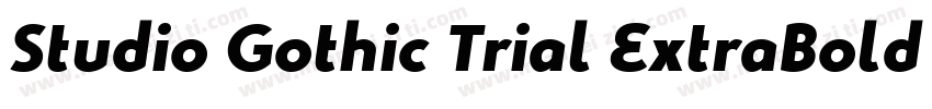 Studio Gothic Trial ExtraBold Itali字体转换